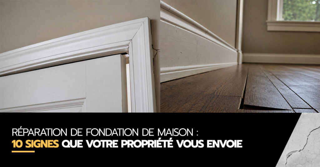 Réparation de fondation de maison : 10 signes que votre propriété vous envoie